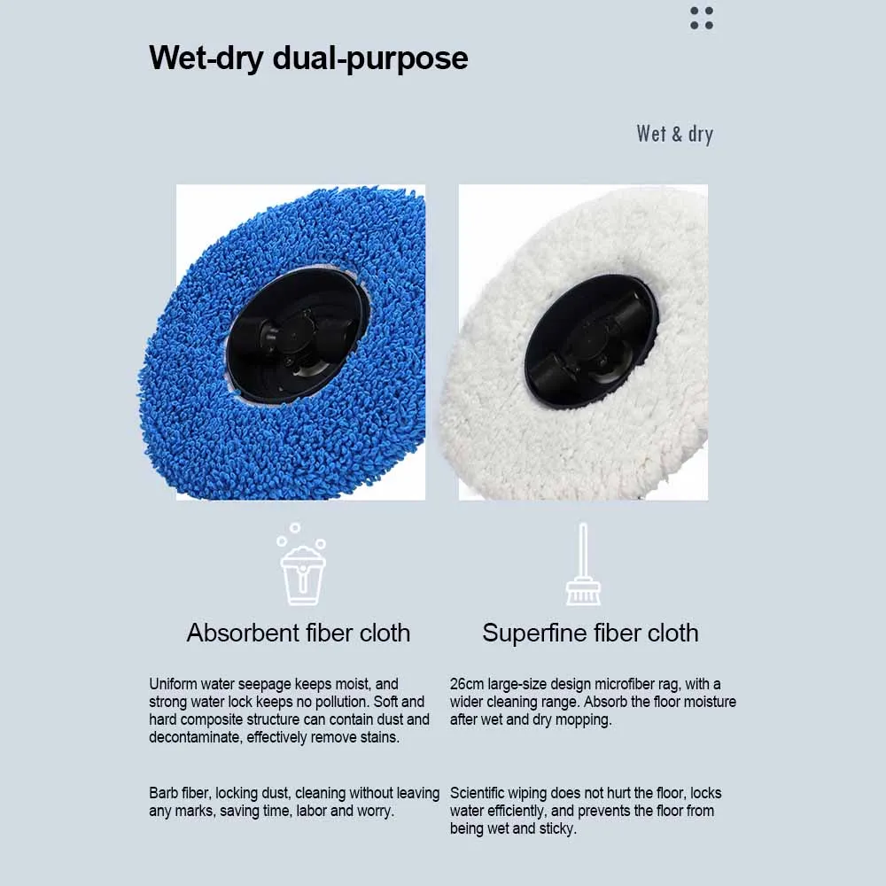 Rag Mops For Mopping Robot No Trace Replacement Spare Mops Ultra-wide Vacuum Cleaner Parts Wet Wipes Brand New
Rag Mops For Mopping Robot No Trace Replacement Spare Mops Ultra-wide Vacuum Cleaner Parts Wet Wipes Brand New