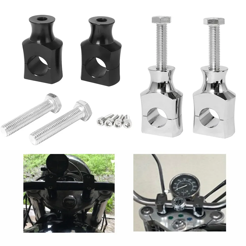 1 Pair Universal Handlebar Risers Clamp 22mm 25mm CNC Aluminium For Harley /Dyna /Sportster Black Motorcycle Handle Bar Mounting
1 Pair Universal Handlebar Risers Clamp 22mm 25mm CNC Aluminium For Harley /Dyna /Sportster Black Motorcycle Handle Bar Mounting