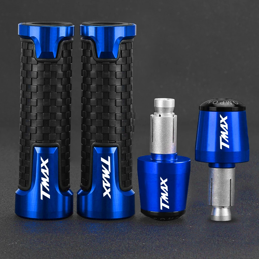 

Motorcycle For Yamaha TMAX500/TMAX530 01-18 TMAX 530 SX/DX 17-18 T-MAX 500 7/8" 22MM Handlebar Grips Handle Bar Cap End Plugs