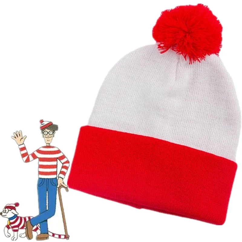 2024 Where's Wally Waldo Cosplay Costume Winter Warm Beanie Hat Christmas Red White Knitted Cap Adult Unisex
2024 Where's Wally Waldo Cosplay Costume Winter Warm Beanie Hat Christmas Red White Knitted Cap Adult Unisex