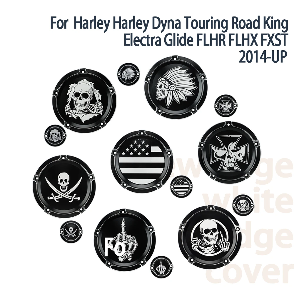 

For Harley Touring Street Glide Softail Road King Electra Glide Dyna Motorcycle Derby Timing Timer Cover CNC Engine Cover