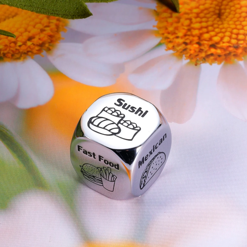 Food Dice Prediction Decision Dice Engraved Fast Food Steakhouse Pizza Make Decision What to Eat Creative Valentine's Day Gifts
Food Dice Prediction Decision Dice Engraved Fast Food Steakhouse Pizza Make Decision What to Eat Creative Valentine's Day Gifts
