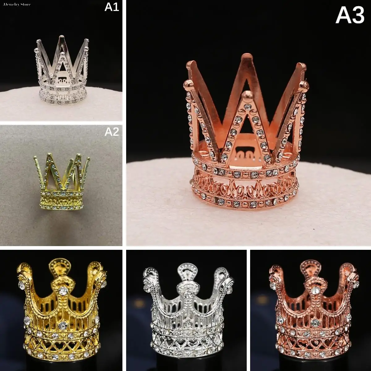 

1x металлическая маленькая корона для детей, для выпускного, дня рождения, королевская диадема, искусственные короны и украшения, маленькая корона для выпускного вечера, украшение для торта