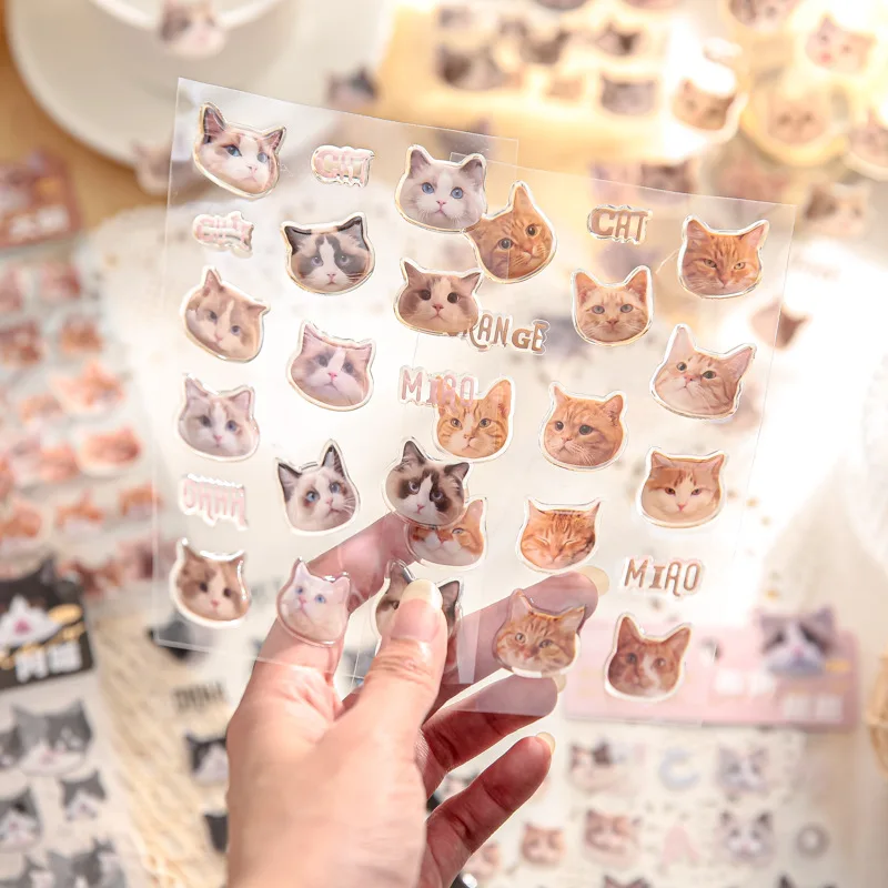 20sets/1lot Kawaii Scrapbook Stickers kitten's head Scrapbooking Supplies Planner Decorative Craft Stationery Sticker
20sets/1lot Kawaii Scrapbook Stickers kitten's head Scrapbooking Supplies Planner Decorative Craft Stationery Sticker