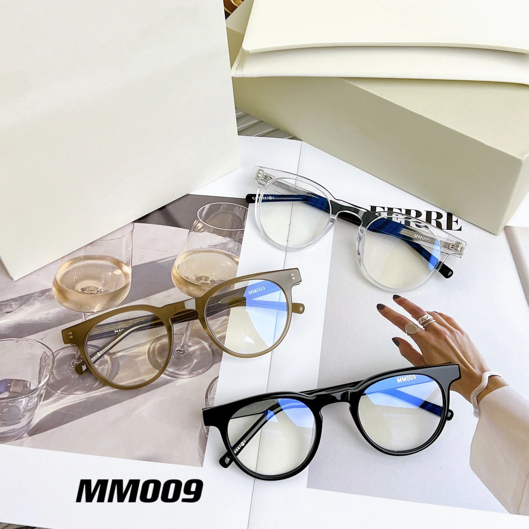 

2023 New GENTLE MM009 Sunglasses Korea Brand Design GM Women Men Prescription Anti Blue Light Glasses UV400 Protection