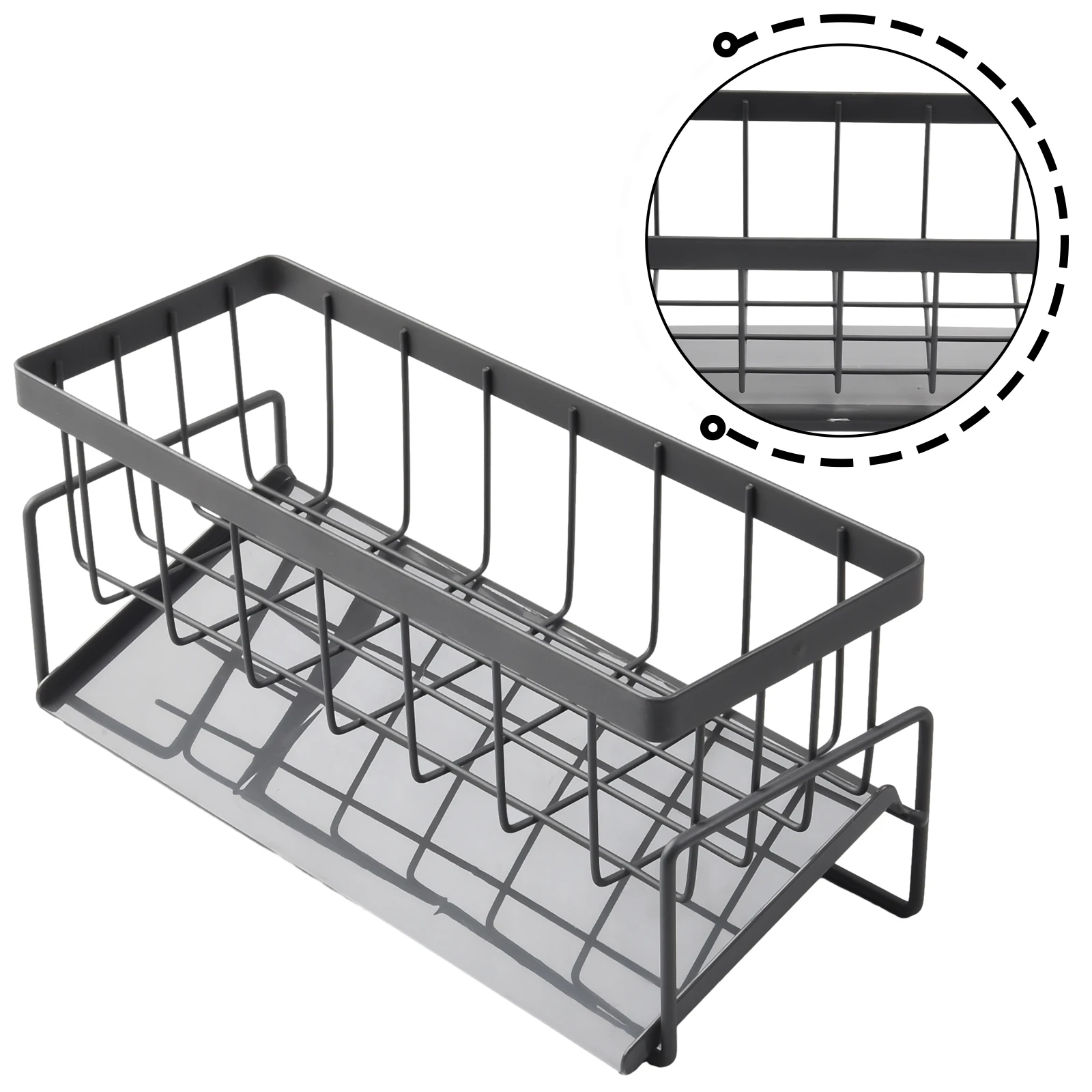 With Rod Holder Drain Tray For Kitchen Organization Rack With Rag Pole Sink Drain Sponge Holder Kitchen Storage
With Rod Holder Drain Tray For Kitchen Organization Rack With Rag Pole Sink Drain Sponge Holder Kitchen Storage