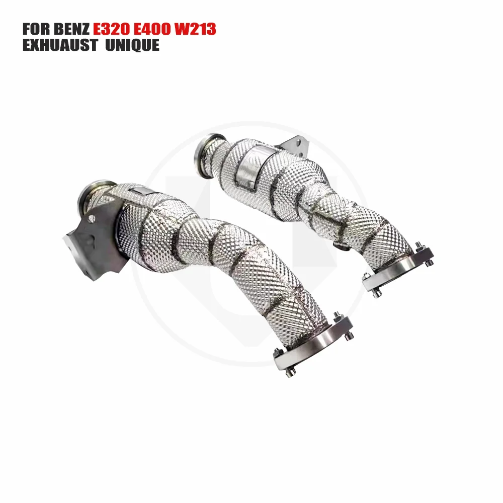 UNIQUE Exhaust System High Flow Performance Downpipe for Mercedes-Benz E320 E400 (W213) 3.0T Car Accessories With Cat Pipe
UNIQUE Exhaust System High Flow Performance Downpipe for Mercedes-Benz E320 E400 (W213) 3.0T Car Accessories With Cat Pipe