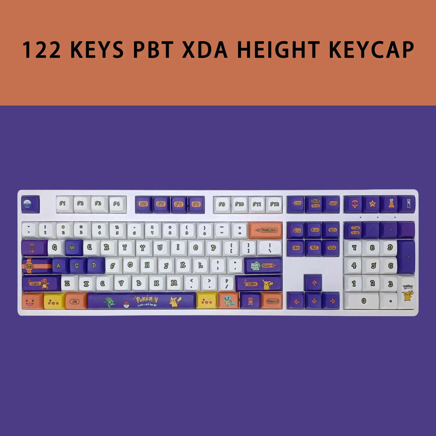Anime 122 Keys Bulbasaur Charmander PBT Gaming XDA Height Keycaps for Cherry MX Mechanical Keyboard Key Cap
Anime 122 Keys Bulbasaur Charmander PBT Gaming XDA Height Keycaps for Cherry MX Mechanical Keyboard Key Cap