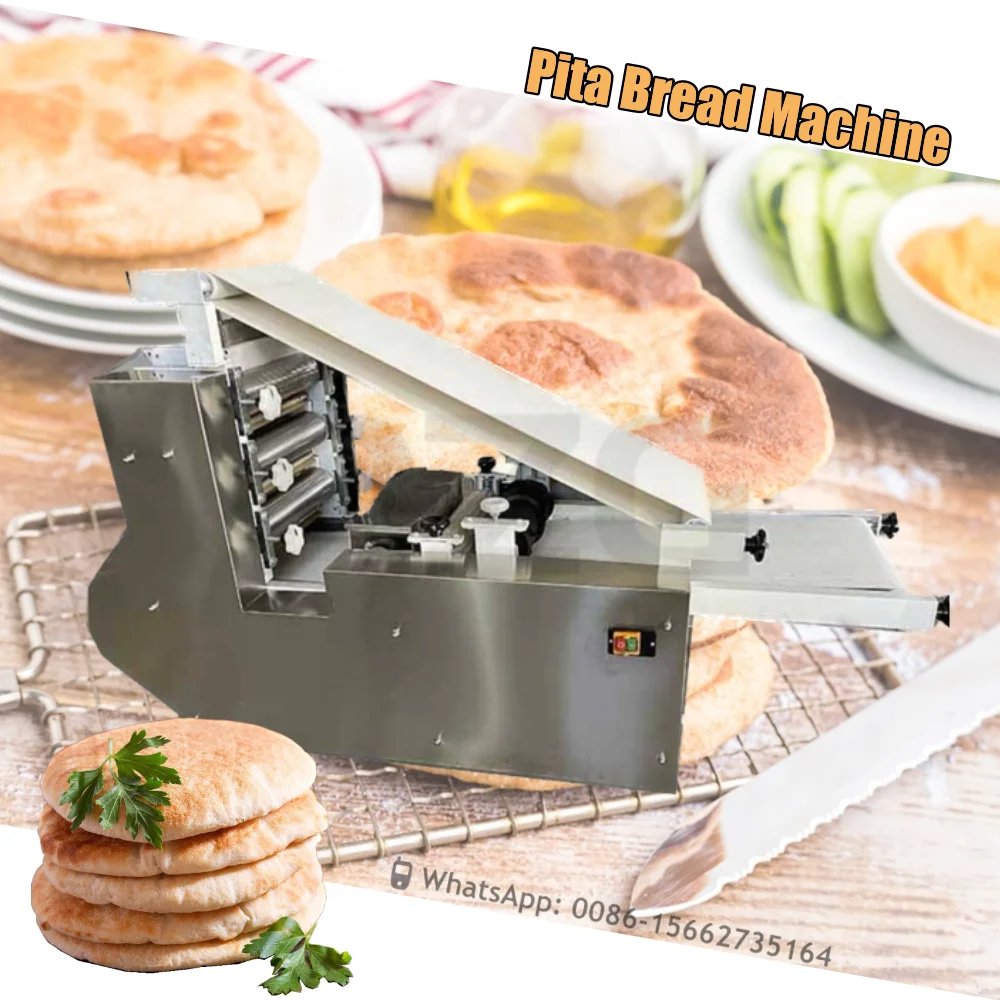 

Commercial Flat Naan Making Electric Tandoor Lebanese Chapati Arabic Roti Pita Bread Making Machine