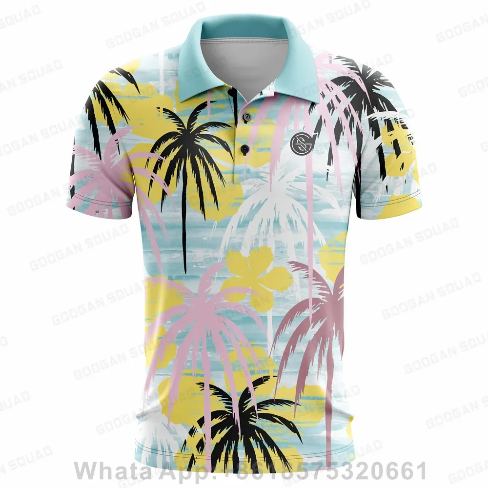 

Nieuwe Mannen Golf Shirt Zomer Sport Golf Kleding Korte Mouw Top Snel Droog T-shirt Ademend Polo Shirts Voor Mannen golf Wear