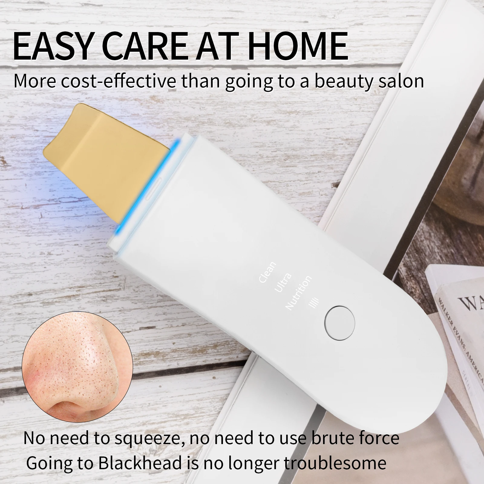 Ultrasonic Skin Scrubber Vibration Facial Cleansing Scrubber Blackhead Remover Pore Cleanser Skin Care Beauty Machine Veya
Ultrasonic Skin Scrubber Vibration Facial Cleansing Scrubber Blackhead Remover Pore Cleanser Skin Care Beauty Machine Veya