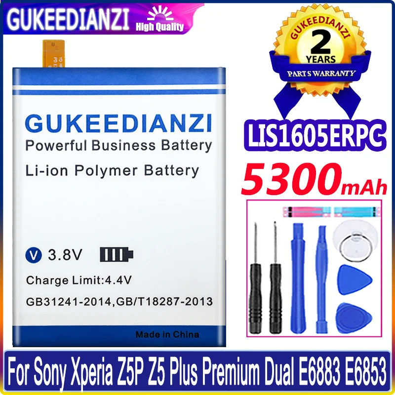Bateria 5300mAh Battery LIS1605ERPC For SONY Xperia Z5 Premium Z5P Dual E6853 E6883 E6833 Batterie High Capacity Battery
Bateria 5300mAh Battery LIS1605ERPC For SONY Xperia Z5 Premium Z5P Dual E6853 E6883 E6833 Batterie High Capacity Battery