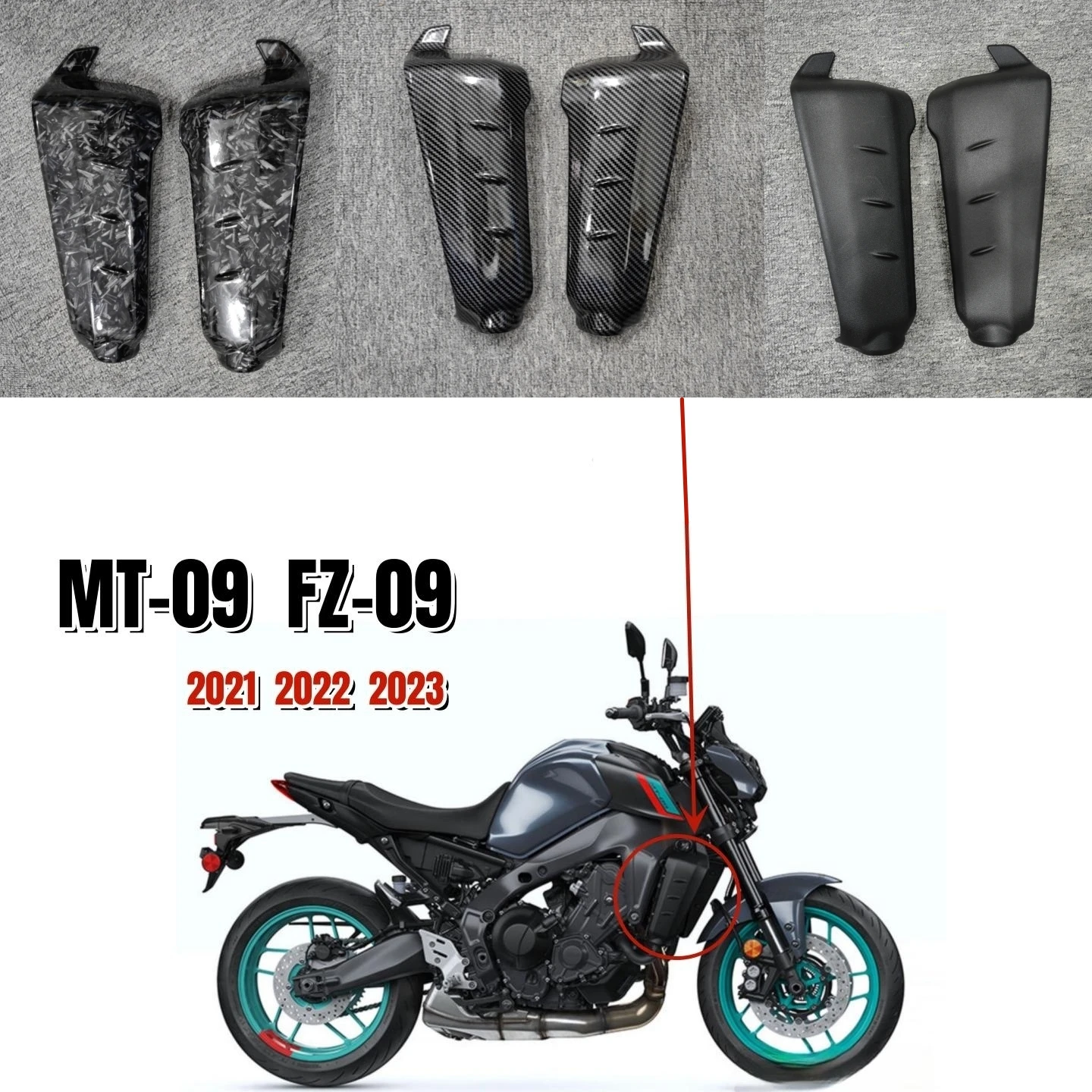 Motorcycle Parts Body Fairing For Yamaha MT09 MT-09 FZ09 FZ-09 2021 2022 2023 Water Tank Radiator Side Panel Cover Kit
Motorcycle Parts Body Fairing For Yamaha MT09 MT-09 FZ09 FZ-09 2021 2022 2023 Water Tank Radiator Side Panel Cover Kit