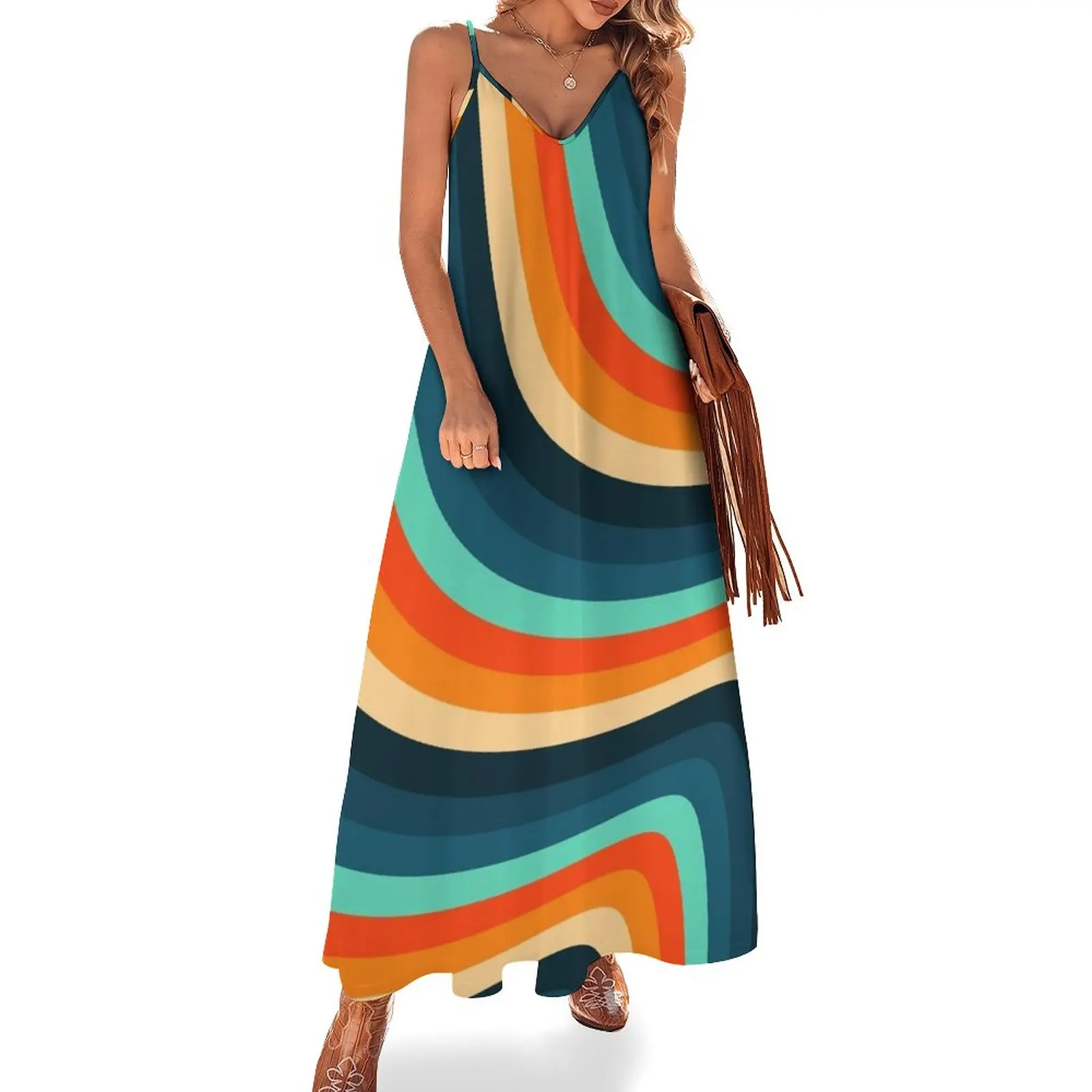 70s Retro Stripes Vintage Sleeveless Dress Women's summer skirt fairy dress women long dresses
70s Retro Stripes Vintage Sleeveless Dress Women's summer skirt fairy dress women long dresses