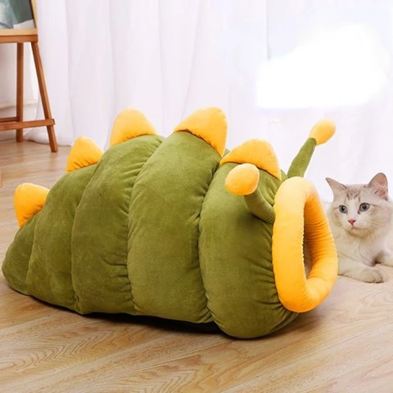 Cartoon Shaped Windproof Washing Cat Bed Caterpillar Sheep Sleep Pup Kennel Tunnel House Warm Lock Temperature Kennel Pet Nest
Cartoon Shaped Windproof Washing Cat Bed Caterpillar Sheep Sleep Pup Kennel Tunnel House Warm Lock Temperature Kennel Pet Nest