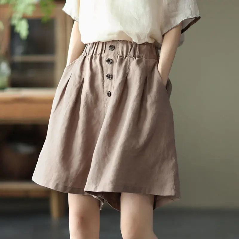 Women's Loose Shorts Cotton High Waist Elastic Waist Casual Shorts Solid Fashion Women's Home Shorts Cotton and Linen Trendyol
Women's Loose Shorts Cotton High Waist Elastic Waist Casual Shorts Solid Fashion Women's Home Shorts Cotton and Linen Trendyol