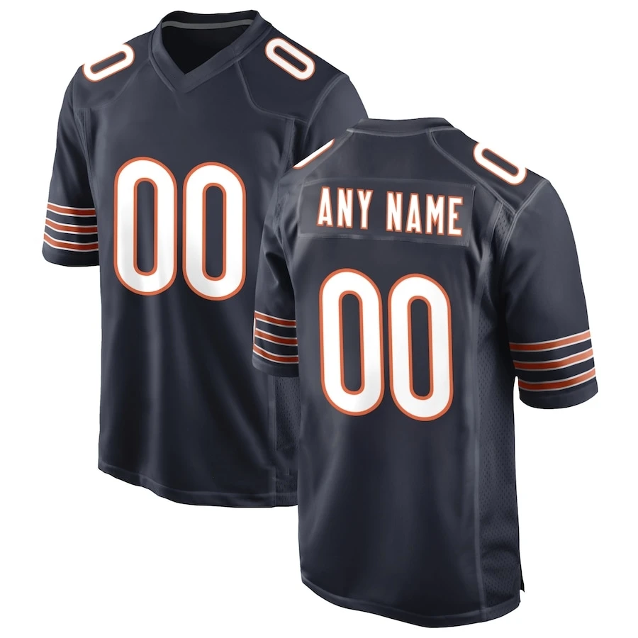 

Hot Selling Embroidery Chicago America Football Jersey Name No. #1 Justin Fields #34 Walter Payton Sports Shirts