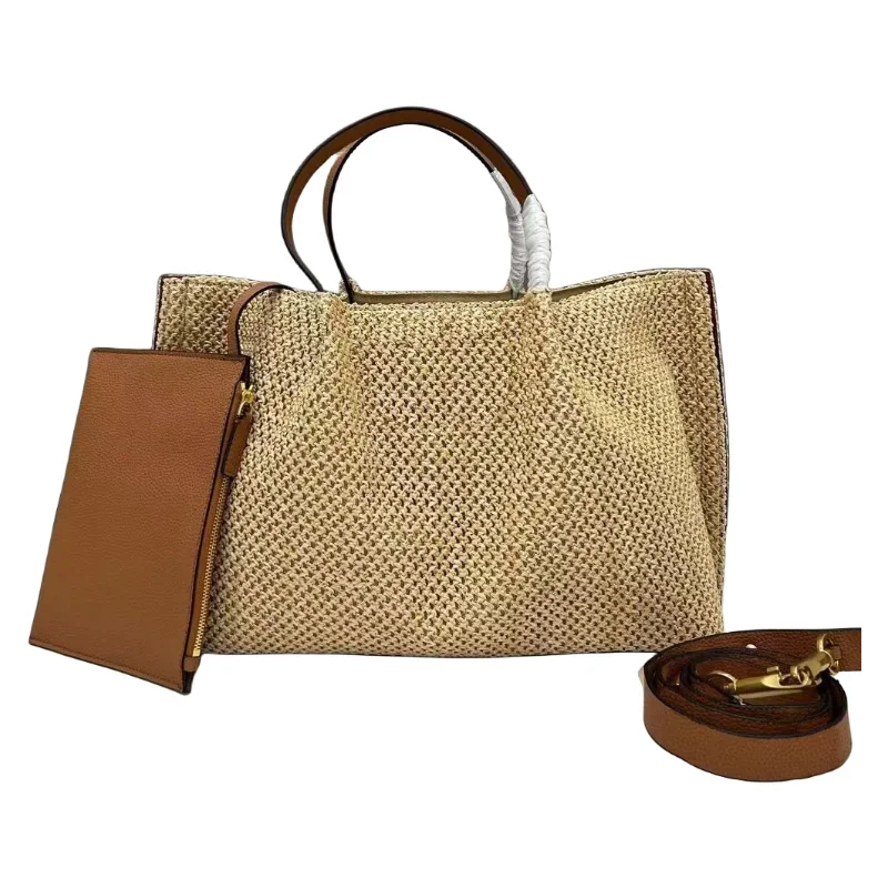 

2023new straw bags for women summer hand woven rattan bag hand made woven shopping bag
