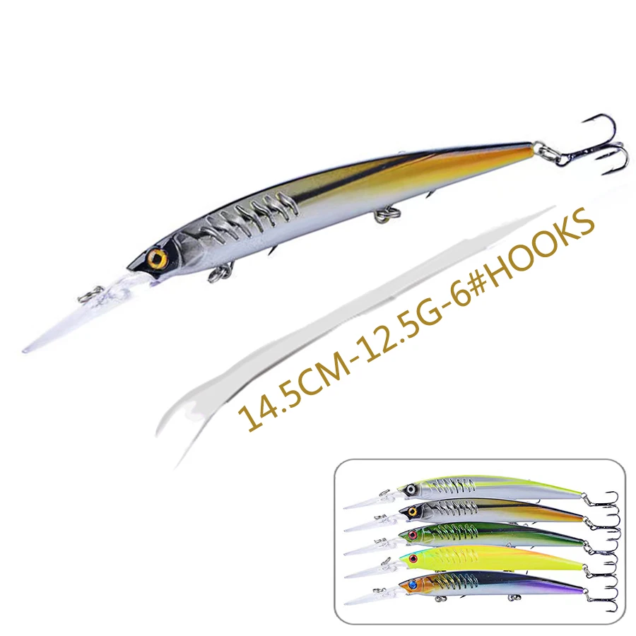 

1pcs Jerkbait Minnow Crankbaits Fishing Lures Hard Bait Artificial Wobblers For Pike Trolling Swimbait Carp Perch Fishing Tackle