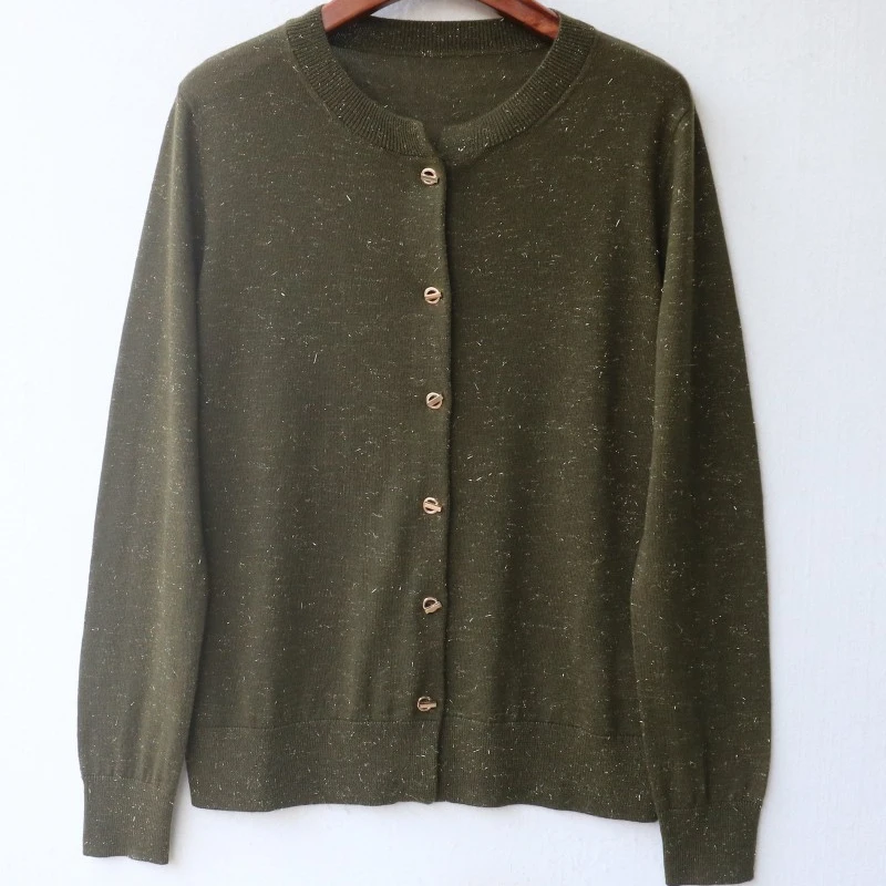 Spring and Summer New Loose Top Worsted Wool Long-sleeved Versatile Commuter Jacket Knitted Cardigan Women
Spring and Summer New Loose Top Worsted Wool Long-sleeved Versatile Commuter Jacket Knitted Cardigan Women