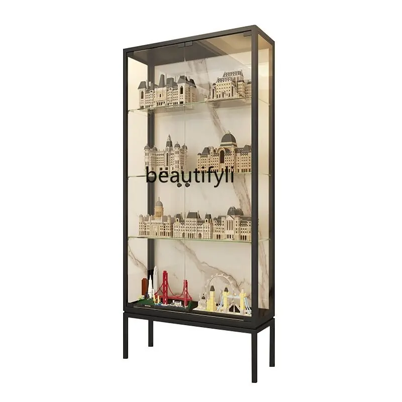 Display Glass Cabinet Transparent Gift Cosmetics Model Light Luxury Display Showcase Household glass cabinet
Display Glass Cabinet Transparent Gift Cosmetics Model Light Luxury Display Showcase Household glass cabinet