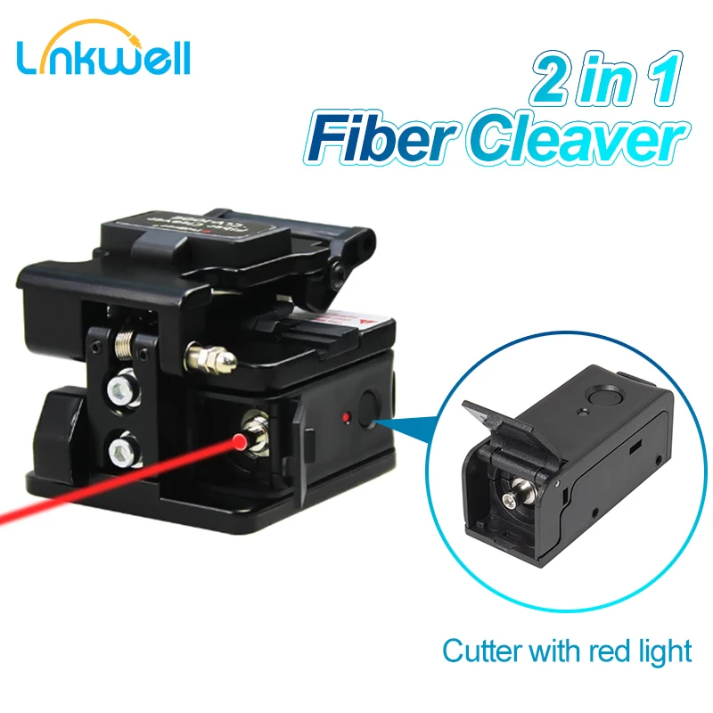 2in 1 Mini Fiber Cleaver with VFL 1mW Rechargeable Fiber Optic Laser Source Hot Melt Cold Splicing Optic Cable Cutter red light
2in 1 Mini Fiber Cleaver with VFL 1mW Rechargeable Fiber Optic Laser Source Hot Melt Cold Splicing Optic Cable Cutter red light