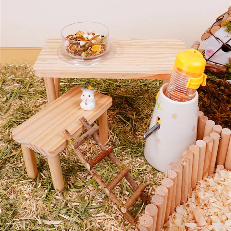 Hamster Platform Solid Wood Table Multi Functional Golden Bear Thickened Anti-Bite Toys Aquas-cape Supplies
Hamster Platform Solid Wood Table Multi Functional Golden Bear Thickened Anti-Bite Toys Aquas-cape Supplies