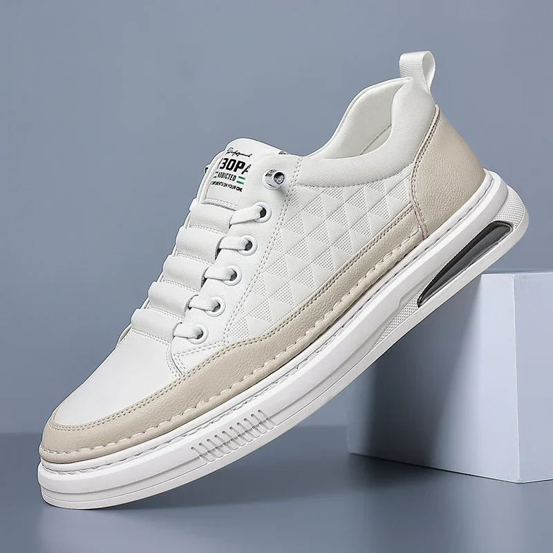 Spring men's white Genuine leather shoes High quality business office lace up flat sole leather shoes Men's Loafers casual shoes
Spring men's white Genuine leather shoes High quality business office lace up flat sole leather shoes Men's Loafers casual shoes