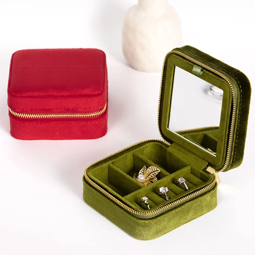 Velvet Jewelry Organizer Display Travel Jewelry Box Portable Double Layer Minimalist Locket Necklace Earring Ring Bangle Holder
Velvet Jewelry Organizer Display Travel Jewelry Box Portable Double Layer Minimalist Locket Necklace Earring Ring Bangle Holder