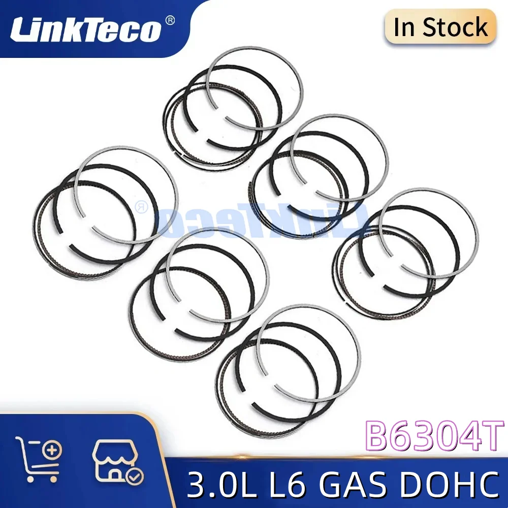 6pcs Piston Rings Set STD For Volvo S60 V60 XC60 XC70 S80 3.0 L L6 GAS DOHC Turbocharged B6304T
6pcs Piston Rings Set STD For Volvo S60 V60 XC60 XC70 S80 3.0 L L6 GAS DOHC Turbocharged B6304T