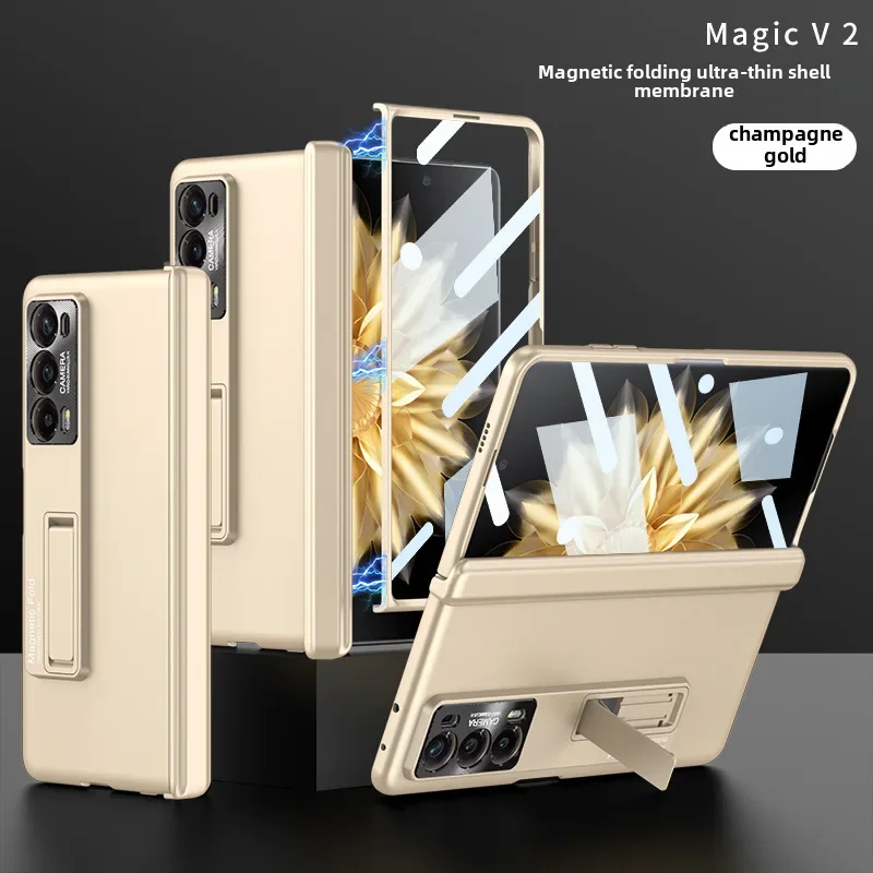 حافظة هاتف Honor Magic V2 رفيعة للغاية غير لامعة بمشبك مغناطيسي وحامل بسيط وعصري متوافق مع هاتف Huawei V2 49 حافظة هاتف Honor Magic V2 رفيعة للغاية غير لامعة بمشبك مغناطيسي وحامل بسيط وعصري متوافق مع هاتف Huawei V2