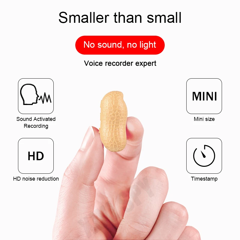Mini voice activated recorder Peanut digital sound recording listening professional dictaphone audio micro small Mp3 player
Mini voice activated recorder Peanut digital sound recording listening professional dictaphone audio micro small Mp3 player
