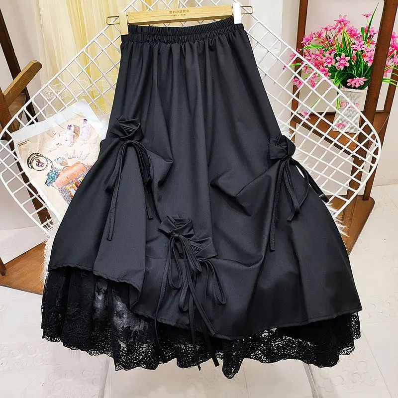 Skirts Pleated Mesh Stitching Women S Spring Summer New High Waisted Mid Length Lace A Line Skirt Long Lace
Skirts Pleated Mesh Stitching Women S Spring Summer New High Waisted Mid Length Lace A Line Skirt Long Lace