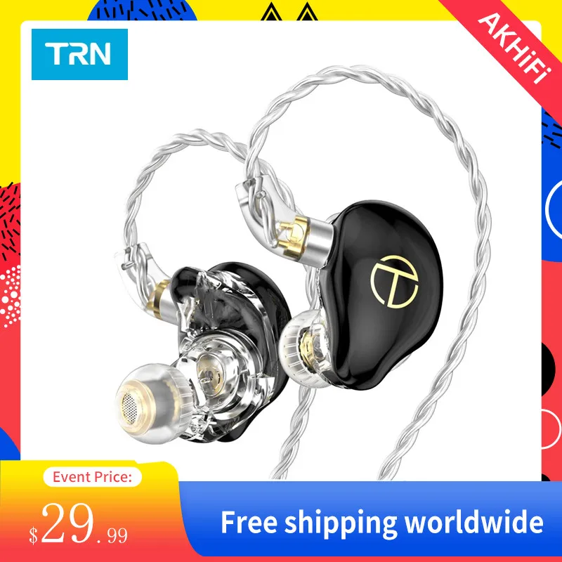 

TRN ST7 2DD+5BA Hybrid Earphones Earbud HIFI Sport Noise Cancelling Headsets TRN Official Store Fast shipping