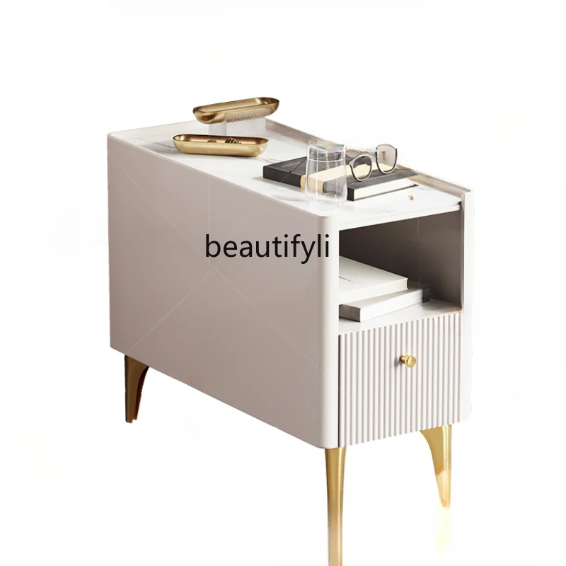 Sofa Corner Table Long Living Room Stone Plate Movable Side Cabinet Italian Minimalist Light Luxury Side Table Cabinet
Sofa Corner Table Long Living Room Stone Plate Movable Side Cabinet Italian Minimalist Light Luxury Side Table Cabinet