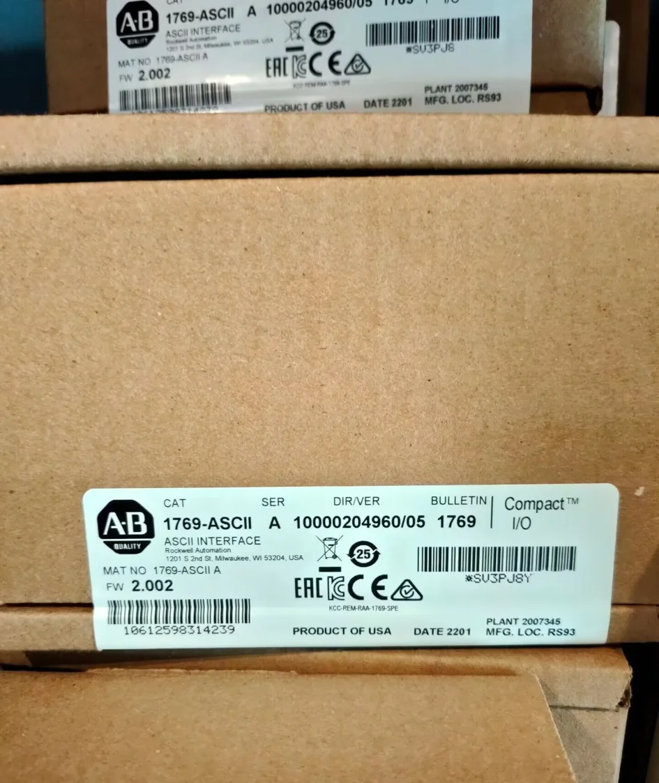 1 шт. новый AB 1769-ASCII 1769 asceni A в коробке
1 шт. новый AB 1769-ASCII 1769 asceni A в коробке