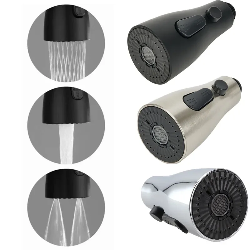 Kitchen Pull Out Faucet Sprayer Nozzle 3 Modes ABS Water Saving Bathroom Basin Sink Shower Spray Head For 1/2" Connection
Kitchen Pull Out Faucet Sprayer Nozzle 3 Modes ABS Water Saving Bathroom Basin Sink Shower Spray Head For 1/2" Connection