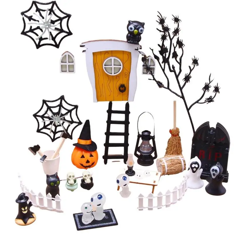 Halloween Dollhouse Kit Pumpkin Spider Skeleton Figurine Halloween Horror Toy Set Miniatures Dollhouse Kit Reusable Halloween
Halloween Dollhouse Kit Pumpkin Spider Skeleton Figurine Halloween Horror Toy Set Miniatures Dollhouse Kit Reusable Halloween