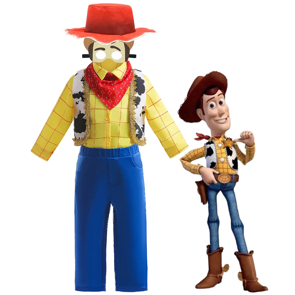 Disney Toy Story Deluxe Woody Child Costume for Boys 4 PCS Cowboy Outfits Kids Easter Birthday Party Dress Up Clothing 1-7 Years
Disney Toy Story Deluxe Woody Child Costume for Boys 4 PCS Cowboy Outfits Kids Easter Birthday Party Dress Up Clothing 1-7 Years