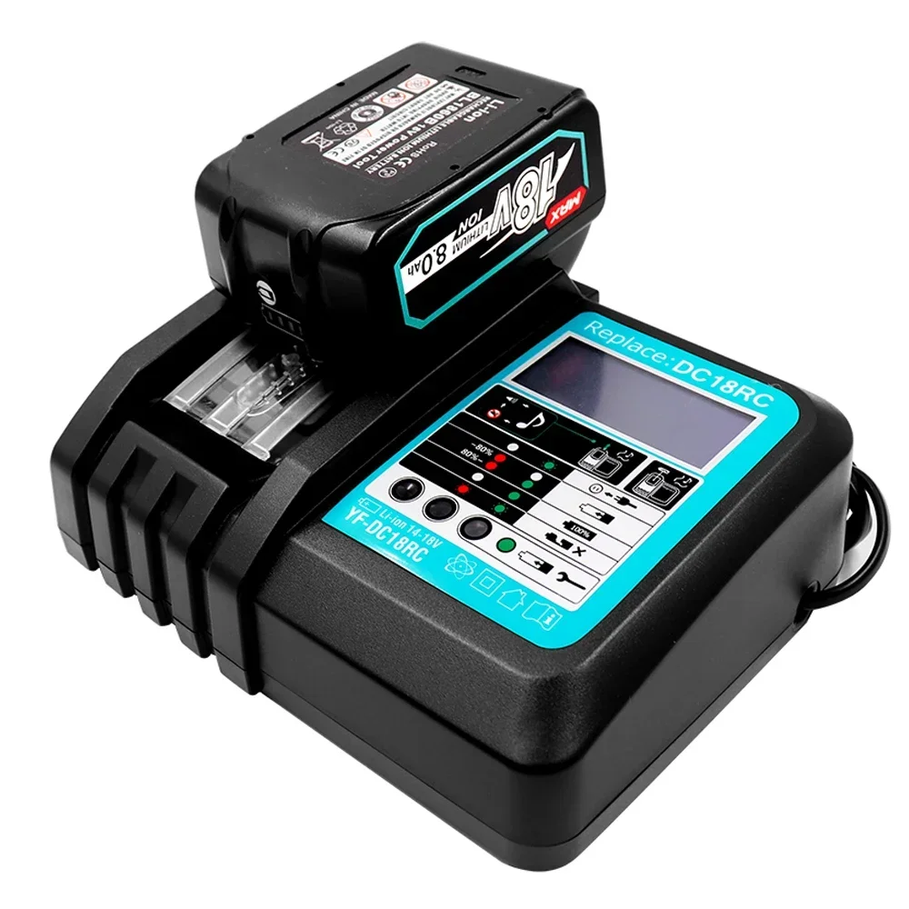 Li-ion Battery Charger for Makita Battery Charger 18V 14.4V BL1860, BL1850, BL1840, BL1830, BL1820, BL1415, BL1440 DC18RC 3A
Li-ion Battery Charger for Makita Battery Charger 18V 14.4V BL1860, BL1850, BL1840, BL1830, BL1820, BL1415, BL1440 DC18RC 3A