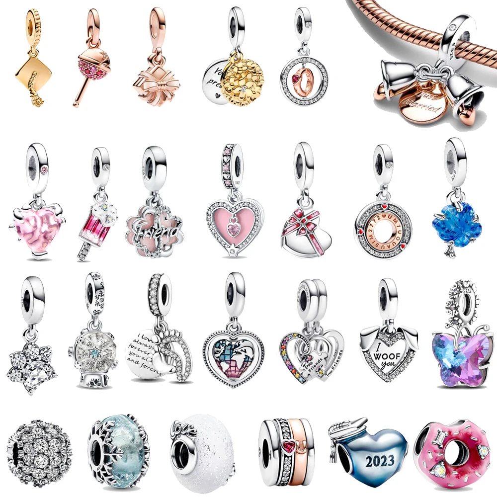 

Gift Girl Real 925 Sterling Silver Puzzle Piece Hearts Splittable Friendship Dangle Charm Fit Pandora Original Bracelet