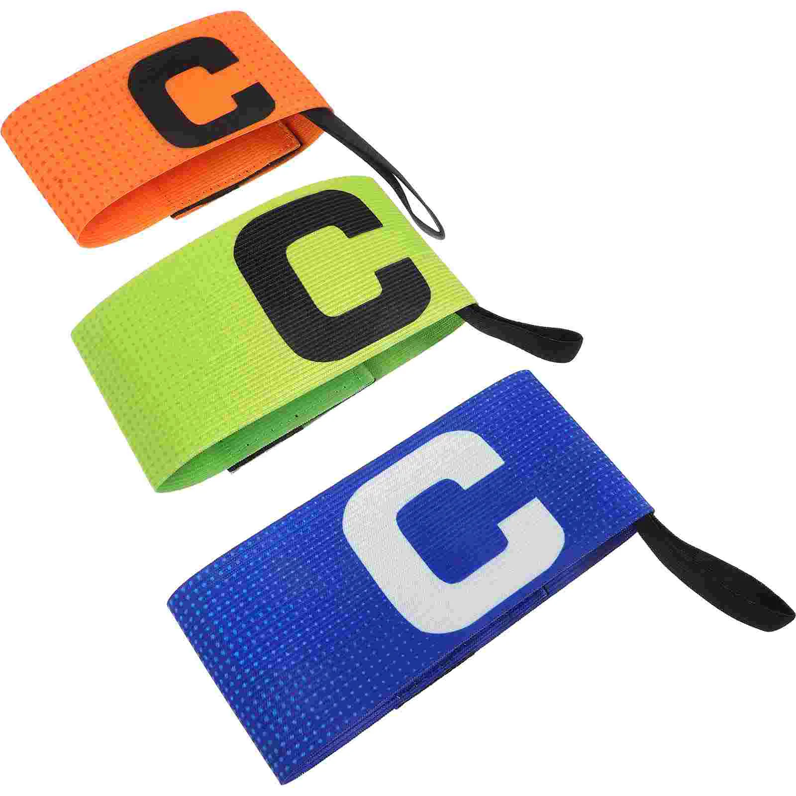 

3 Pcs Football Captain Armband Outdoor Emblems Long Sleeve Soccer Armbands Team Leaders Sign Polyester for Child