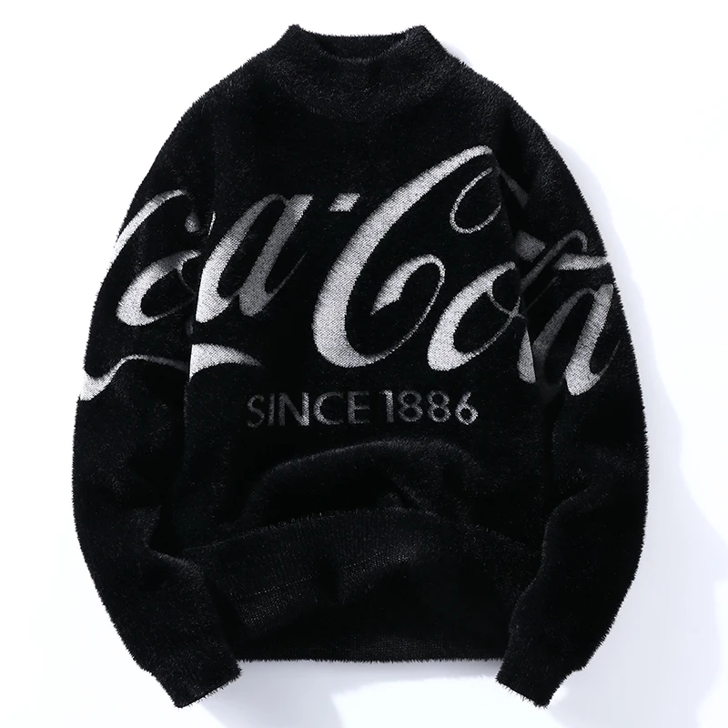 Winter Men O Neck y2k Sweater Warm Black Slim Knitted Pullovers Men Y2K Letter Print Casual Sweaters Male Autumn Spring Knitwear
Winter Men O Neck y2k Sweater Warm Black Slim Knitted Pullovers Men Y2K Letter Print Casual Sweaters Male Autumn Spring Knitwear