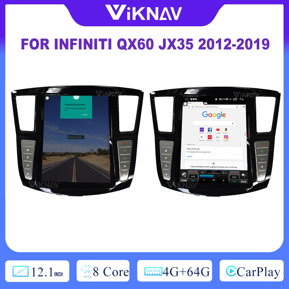 12.1 Inch Double Din Carplay Radio For Infiniti QX60 JX35 2012-2019 Navigation GPS 1080P HD Reversing Camera Rear View
12.1 Inch Double Din Carplay Radio For Infiniti QX60 JX35 2012-2019 Navigation GPS 1080P HD Reversing Camera Rear View