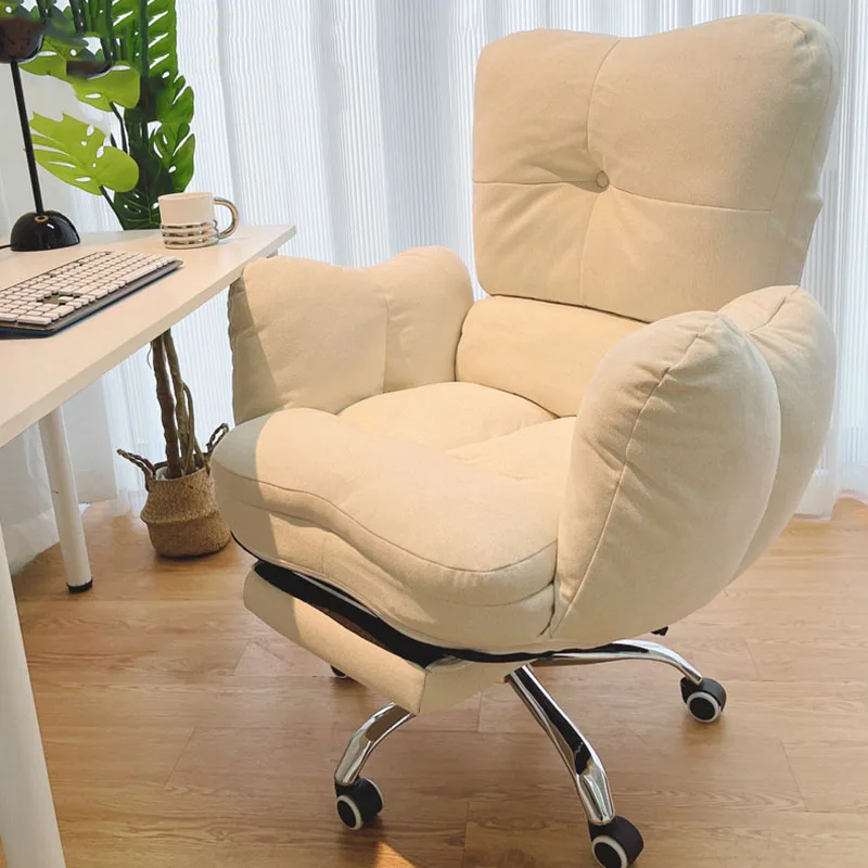Comfy Beige Office Chair Back Cushion Luxury Nordic Wheels Office Chair Swivel Lumbar Support Sillas De Oficina Furniture
Comfy Beige Office Chair Back Cushion Luxury Nordic Wheels Office Chair Swivel Lumbar Support Sillas De Oficina Furniture