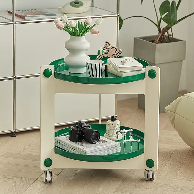 Small Round Coffee Tables Creative Movable Sofa Side Table Trolley Cart Dining Cart Storage Rack Storage Holder 2 Layer Table
Small Round Coffee Tables Creative Movable Sofa Side Table Trolley Cart Dining Cart Storage Rack Storage Holder 2 Layer Table