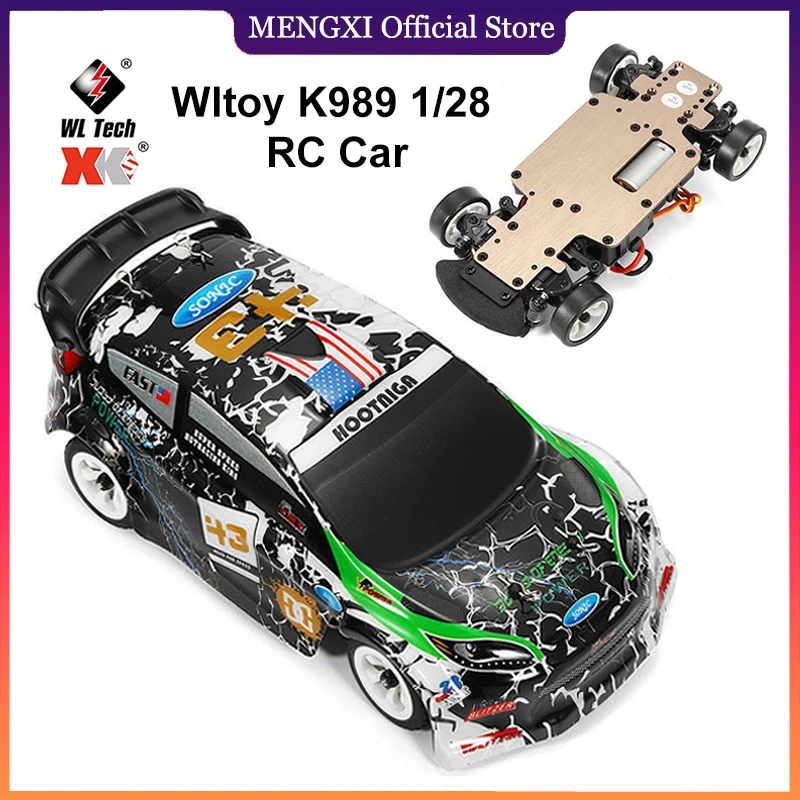 

Wltoys K989 1:28 RC Car 2.4G 4WD Brushed Motor Voiture Telecommande 30KM/H High Speed RTR RC Drift Car Alloy Remote Control Car