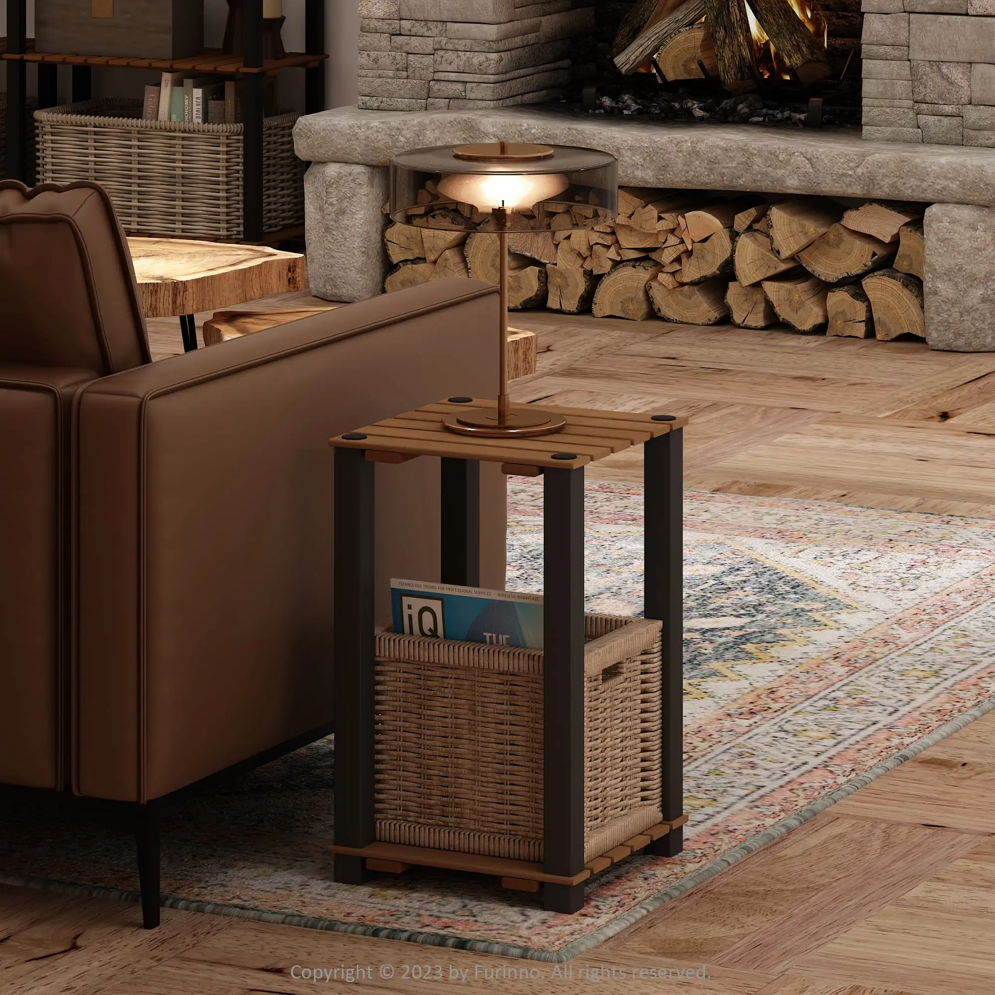 Furinno поворотный двухуровневый деревянный квадратный стол с открытыми полками, натуральный/черный
Furinno поворотный двухуровневый деревянный квадратный стол с открытыми полками, натуральный/черный