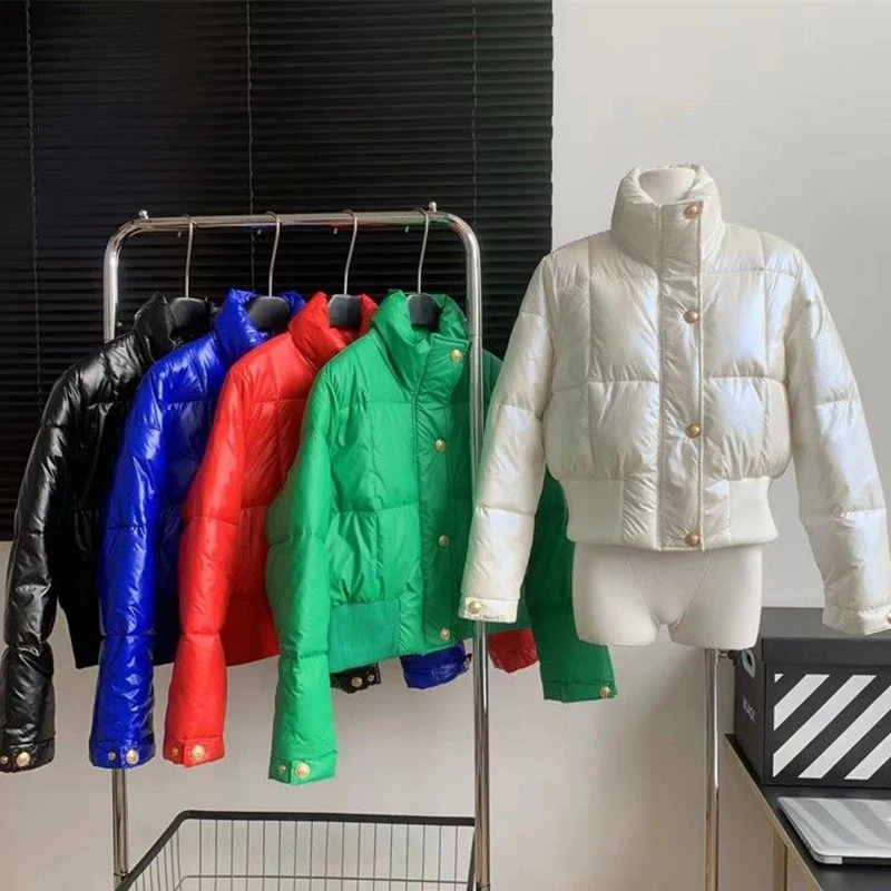 2024 Winter Short Jacket Women Clothes Thick Winter Coat Female Loose Stand Collar Down Cotton Padded Jacket Outwear
2024 Winter Short Jacket Women Clothes Thick Winter Coat Female Loose Stand Collar Down Cotton Padded Jacket Outwear