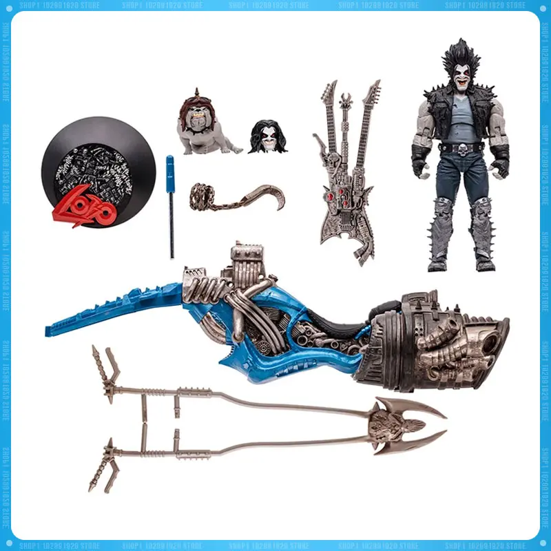 

Mcfarlane Toys Figure Lobo & Spacehog Justice League Of America Dc Multiverse Scale Action Figure With Vehicle, Gold Label Mode